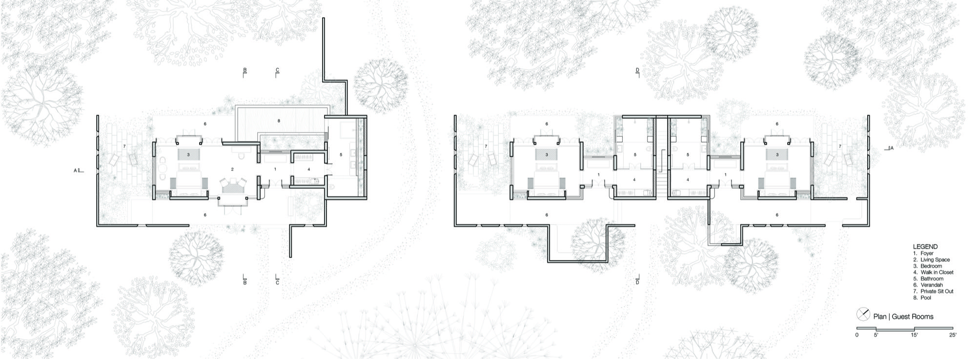 Island Resort, Andman Islands — sketch by Studio Pomegranate