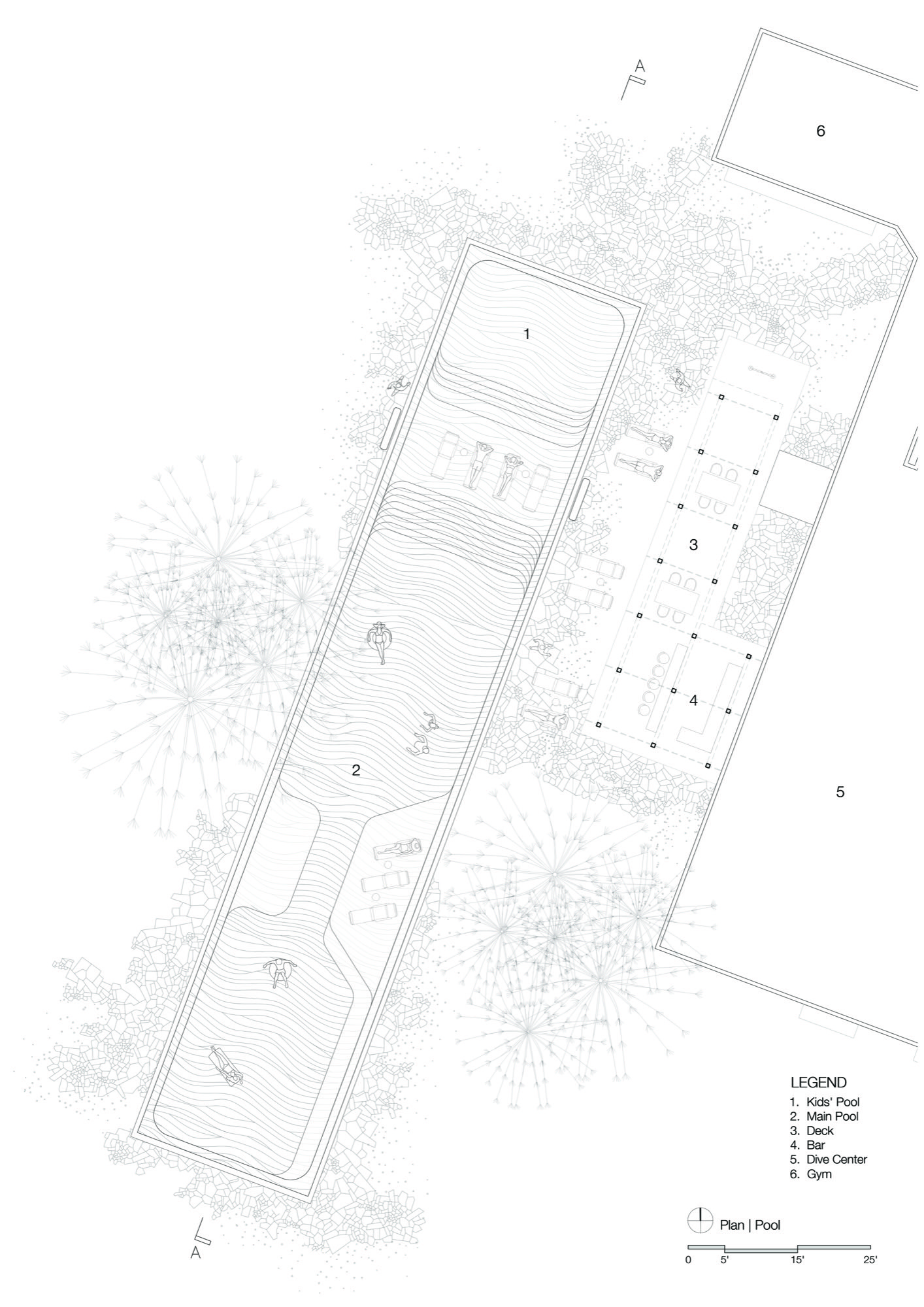 Island Resort, Andman Islands — sketch by Studio Pomegranate