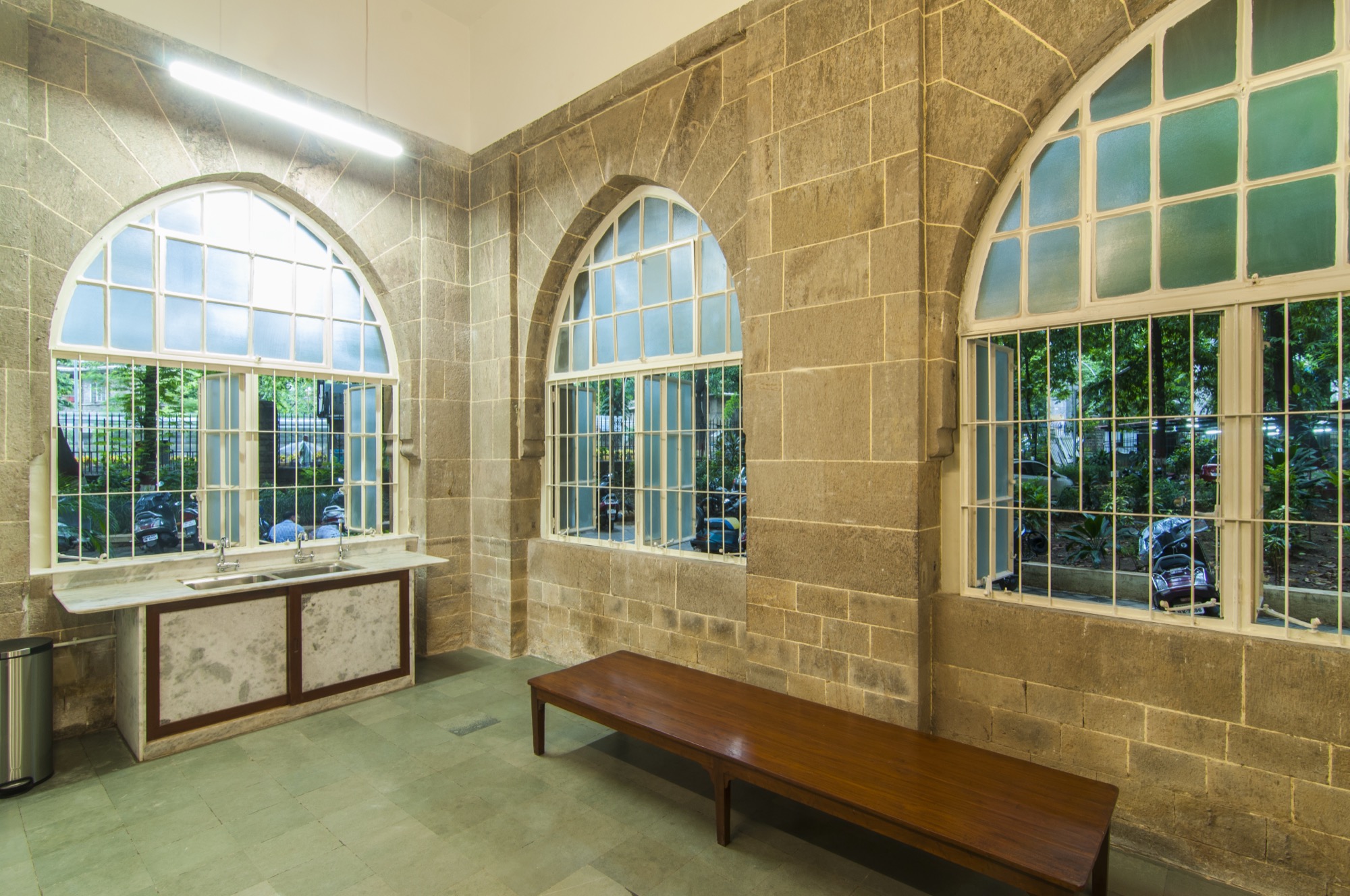 Ladies Common room, KEM Hospital, Mumbai — Restoration + Retrofitting · Culture + Exhibition design by Studio Pomegranate