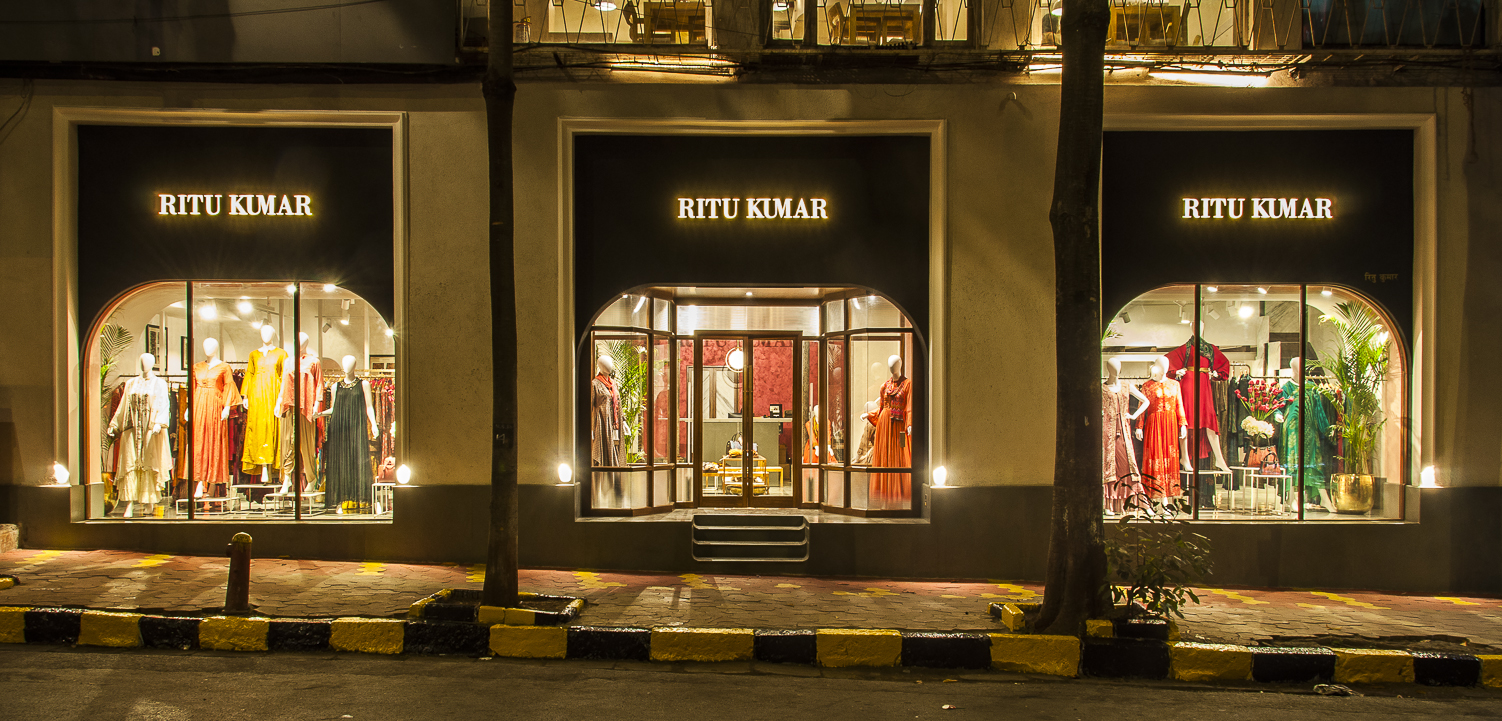 Ritu Kumar Store, Kemps corner — Retail · Restoration + Retrofitting by Studio Pomegranate