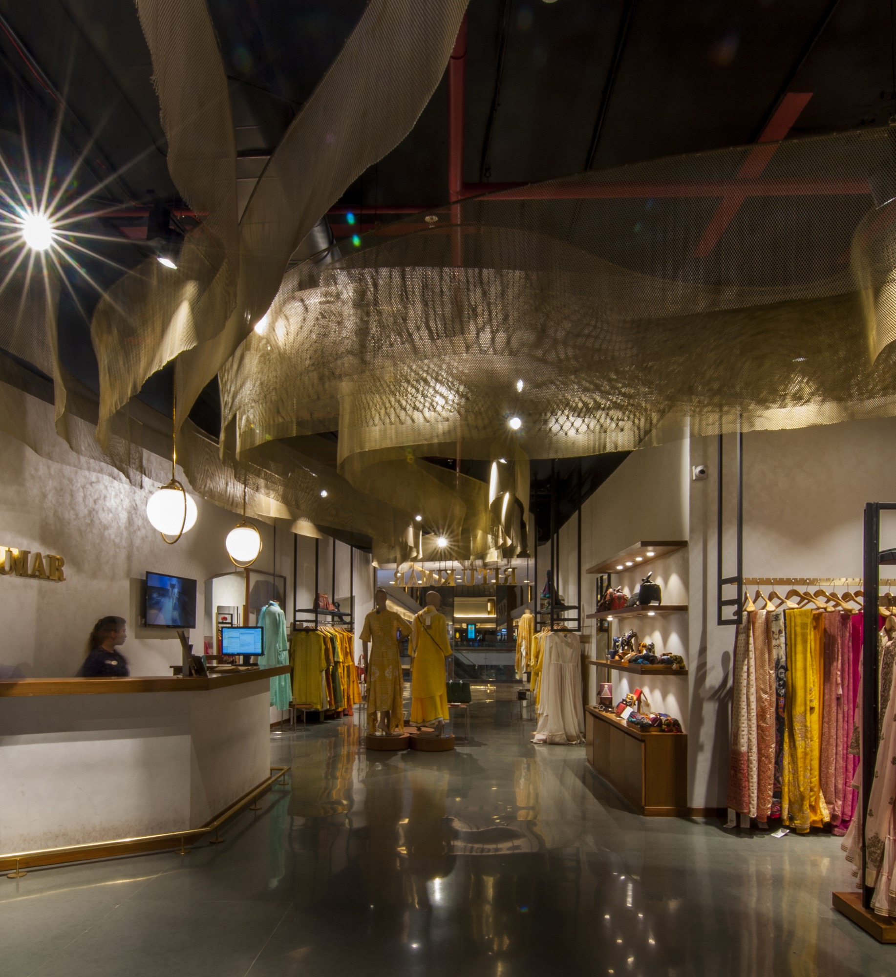 Ritu Kumar Store, Lower Parel — Retail by Studio Pomegranate