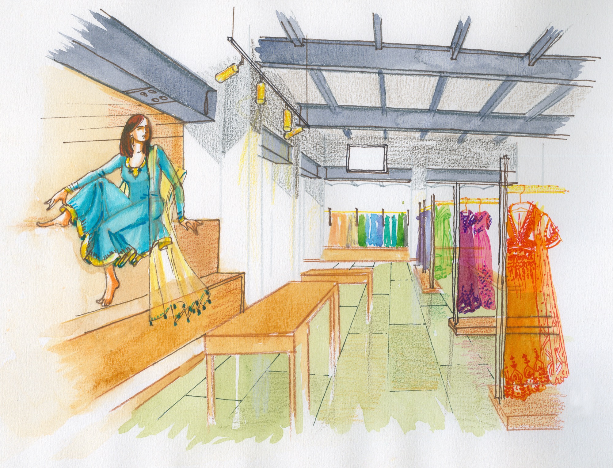 Ritu Kumar's Flagship store, Kala Ghoda — Retail · Restoration + Retrofitting by Studio Pomegranate