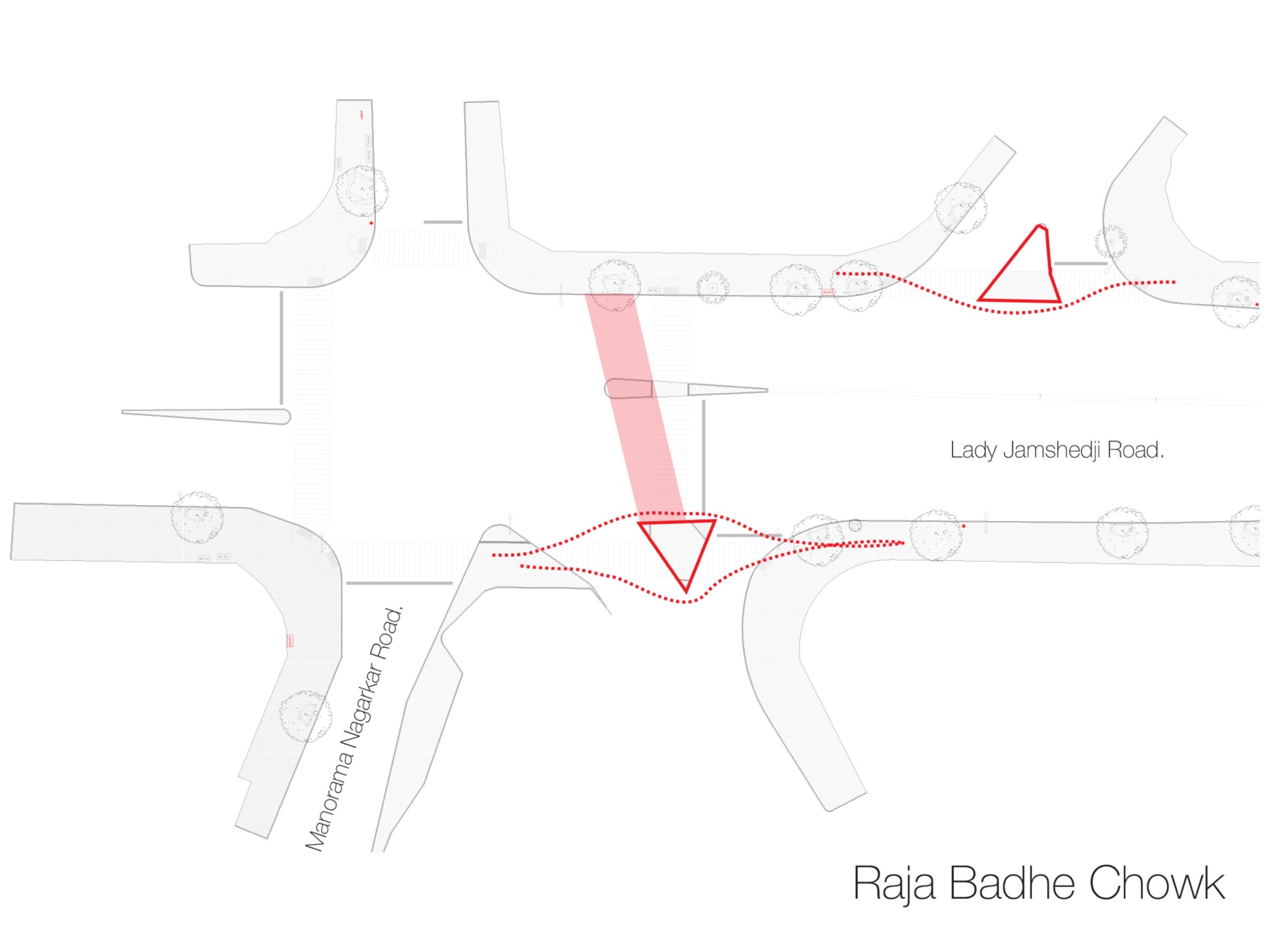 Walking spaces in Dadar — Urban Design by Studio Pomegranate