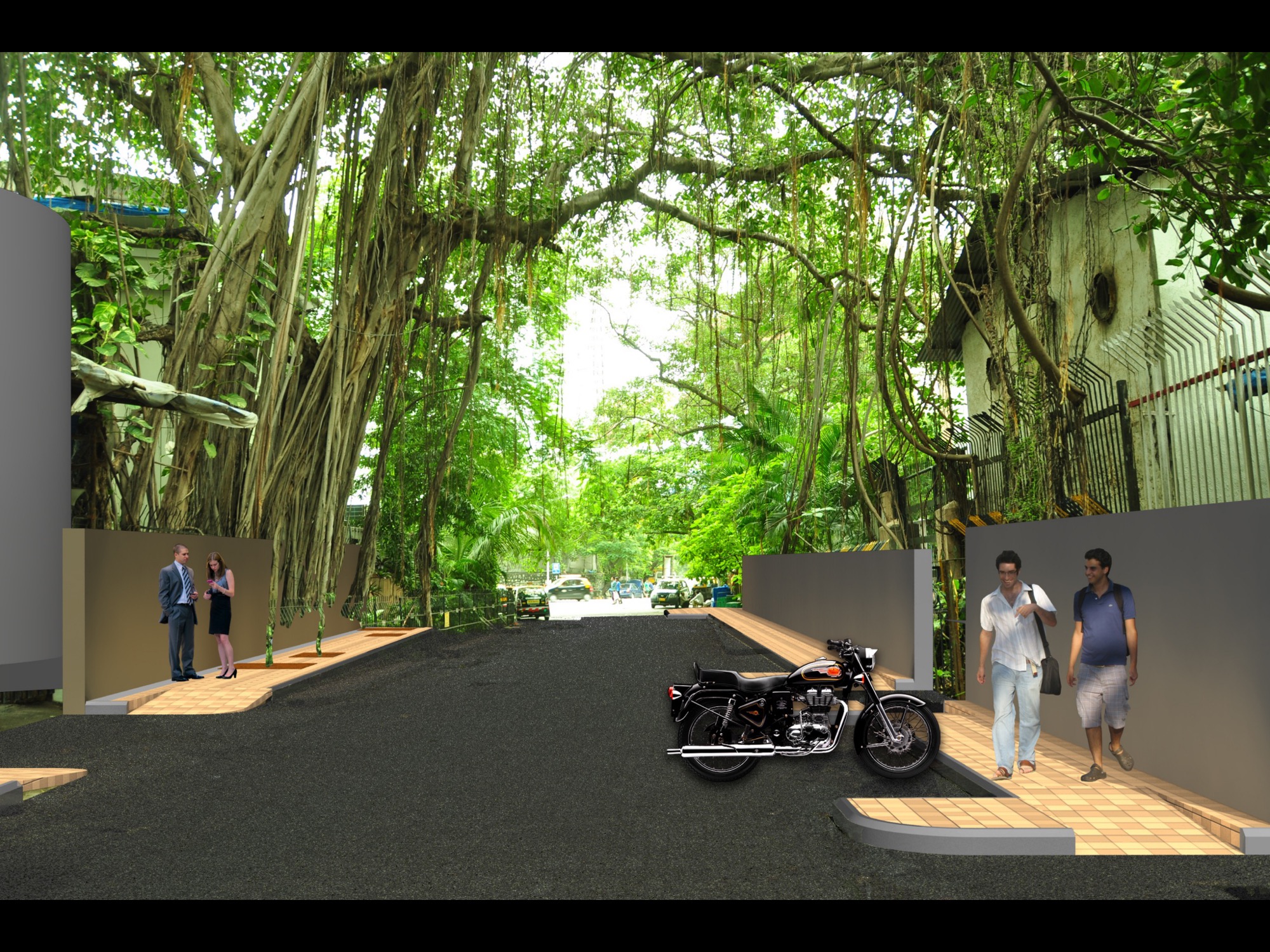 Walking spaces in Dadar — Urban Design by Studio Pomegranate