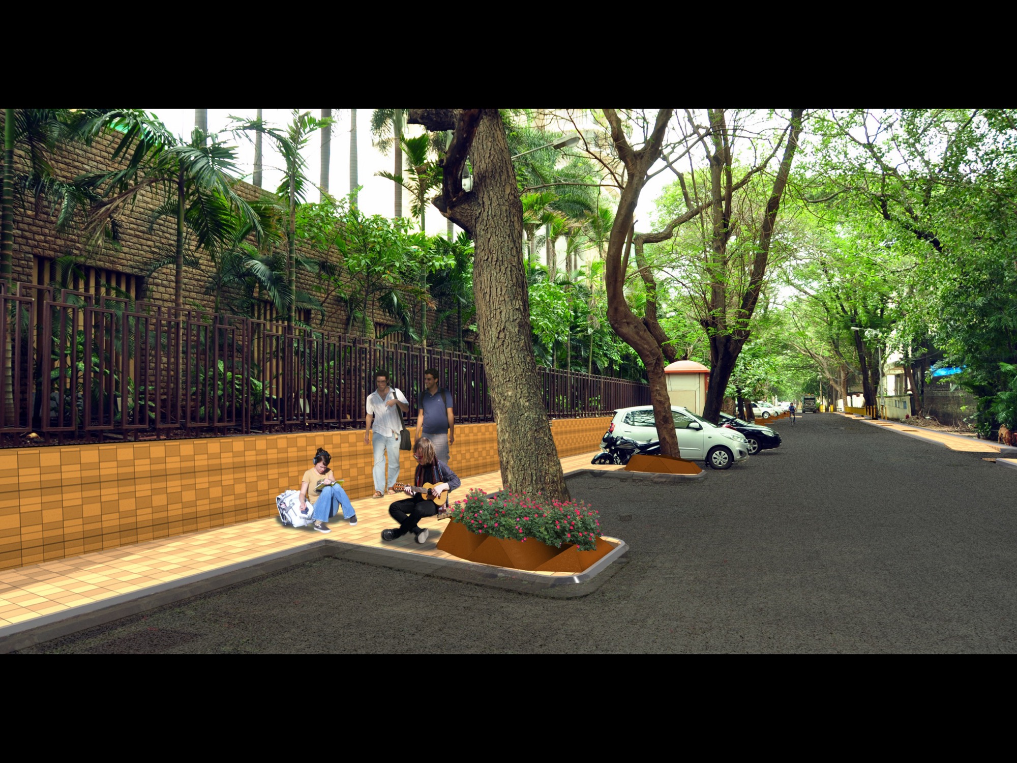 Walking spaces in Dadar — Urban Design by Studio Pomegranate