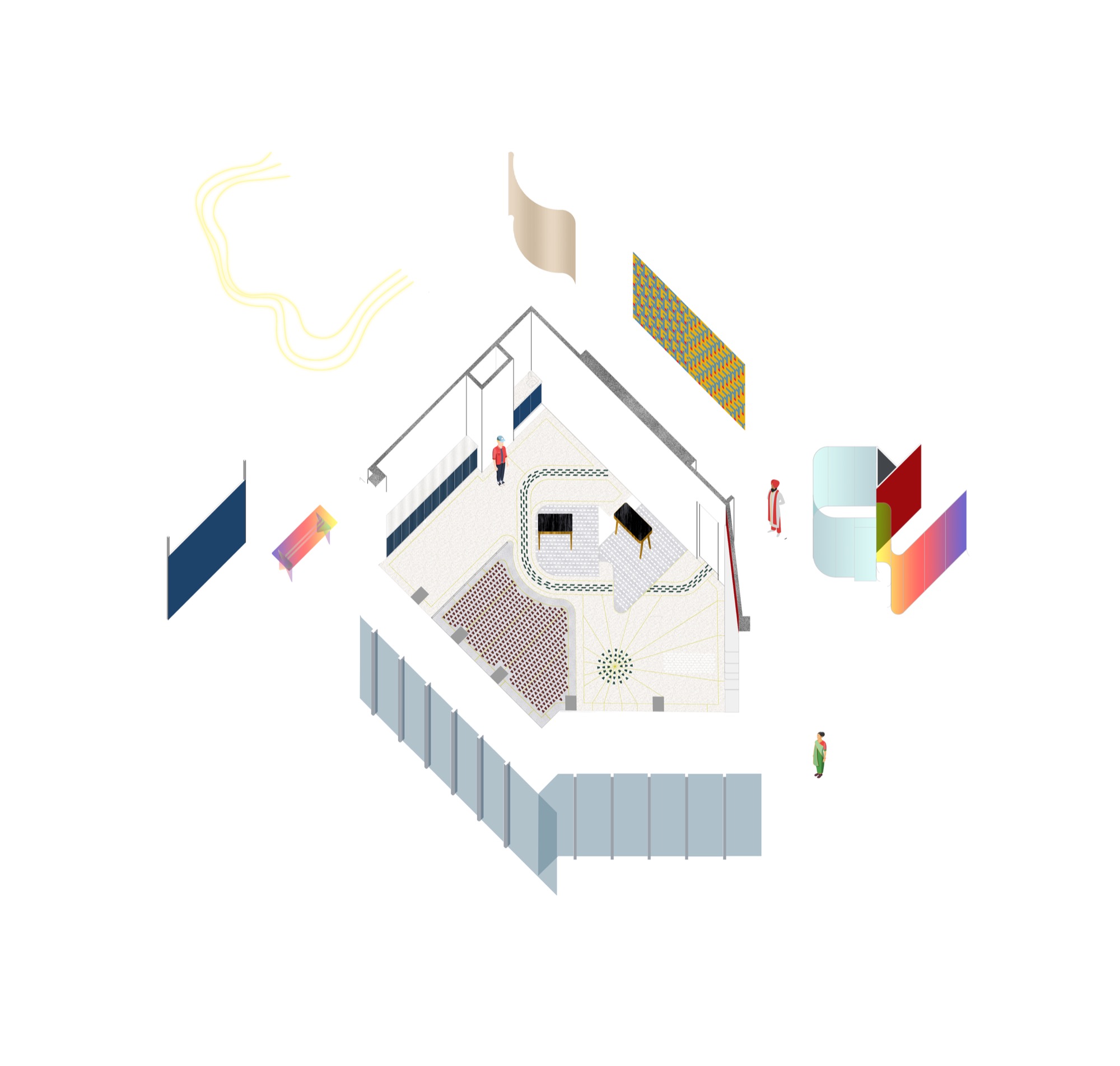 Office for Music Videos — sketch by Studio Pomegranate